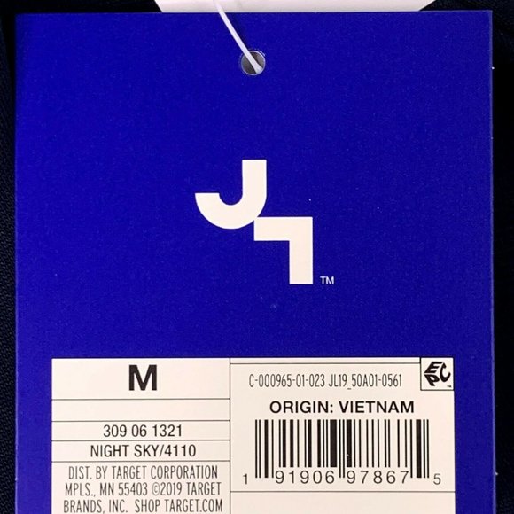 Joy Lab Navy Blue Twist-Front Long Sleeve Top M - Picture 5 of 8